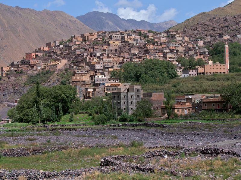 Atlas Mountains landscape during trek