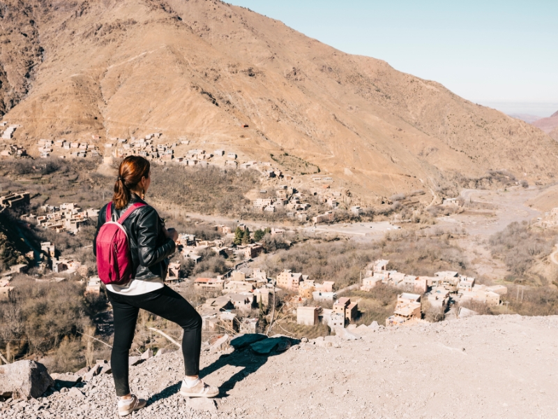 Berber village trail in High Atlas